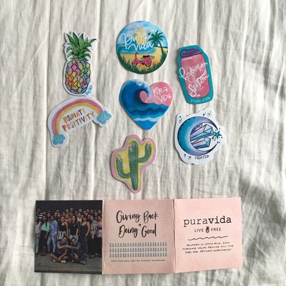 Pura Vida Office 3 W Bundle Pura Vida Stickers Poshmark